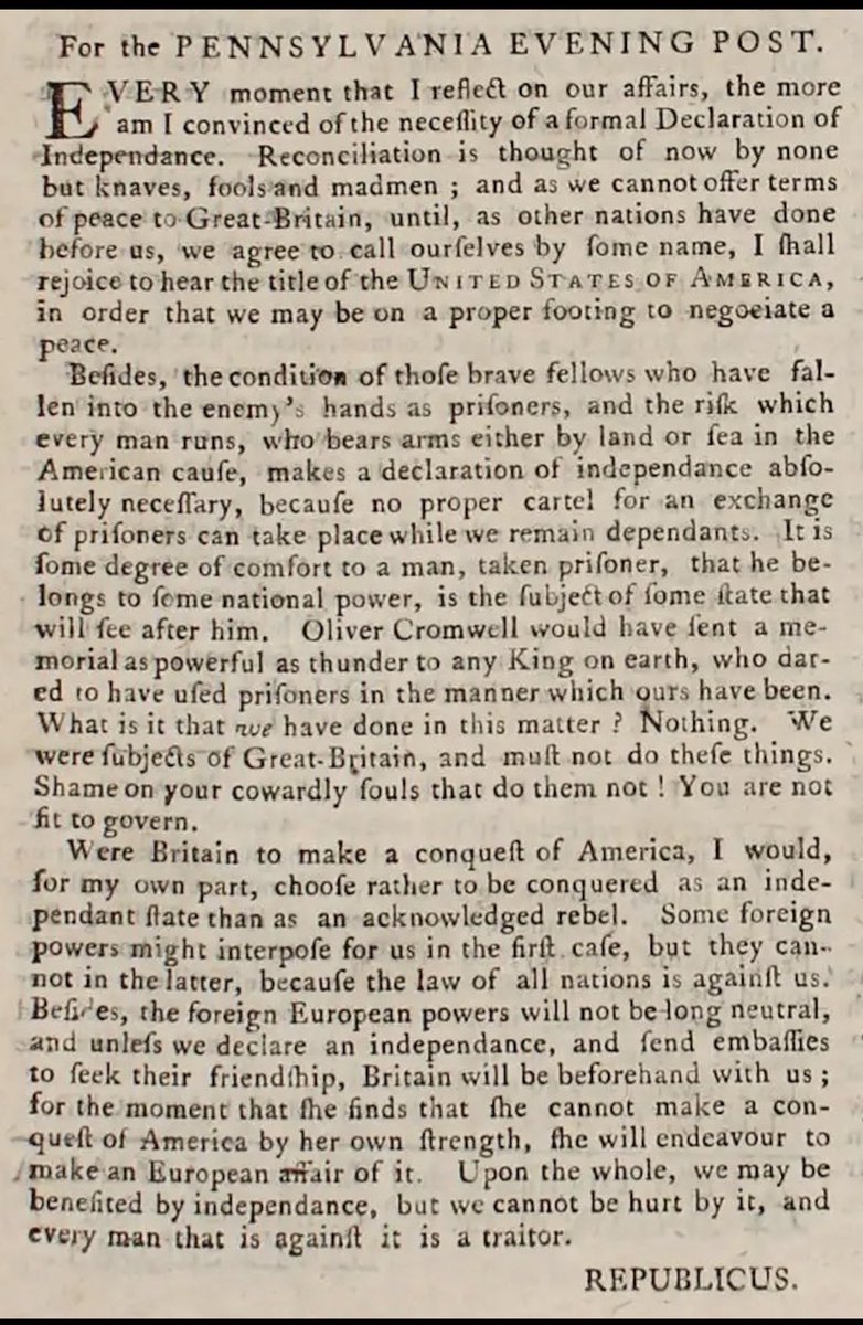 mongo4mania's tweet photo. Thomas Paine 250 years ago🇺🇸🦅 https://t.co/8KoCstIvz4