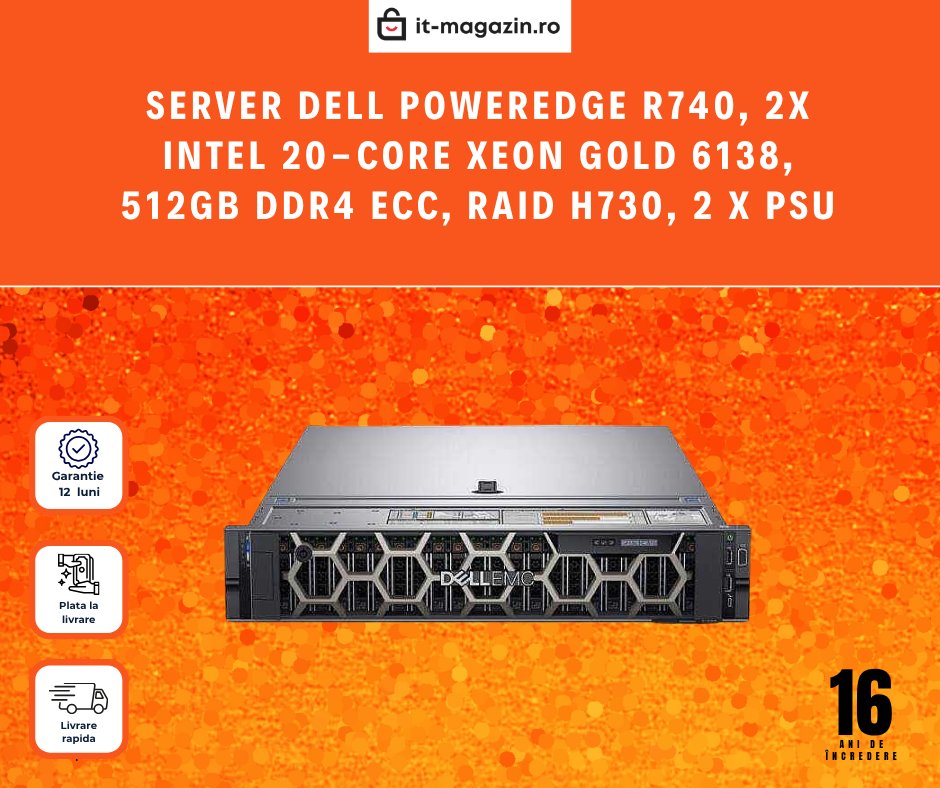 itmagazinro's tweet photo. Performanță de nivel enterprise pentru infrastructuri critice.
👉🏻https://t.co/WXeg6xHT3M
#DellPowerEdge #R740 #ServerEnterprise #DataCenter #Virtualizare #XeonGold #DDR4ECC #RAIDH730 #ITInfrastructure #Servere #Gigadata #ITMagazin #16AniDeÎncredere https://t.co/n4jfbdqkxf