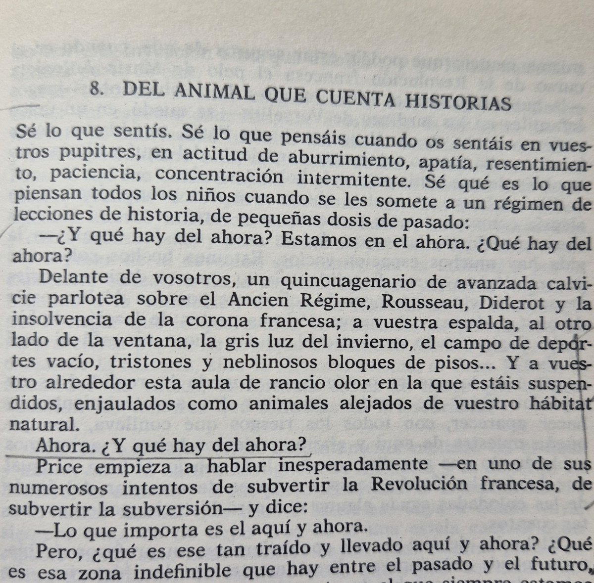 Rosario_Curiel's tweet photo. Somos un animal que cuenta historias mientras no deja de preguntarse por el ahora.
#grahamswift #waterland https://t.co/nf3kpnYUTz