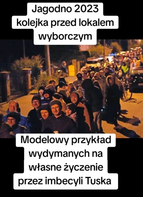 michalszar71331's tweet photo. Debile, którzy nielegalnie głosowali po kilka razy w różnych lokalach wyborczych powinni dostać 25 lat więzienia. https://t.co/Us8ZKpZWVu