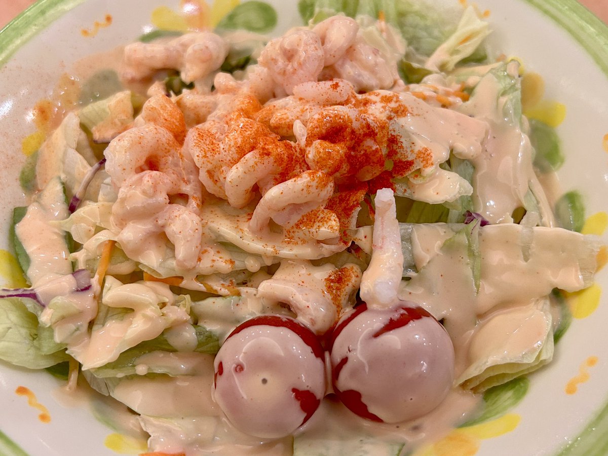 TadSuzy's tweet photo. 近所の「サイゼリヤ」で、今日最初のまともなご飯！ https://t.co/I5YLLTV1Co