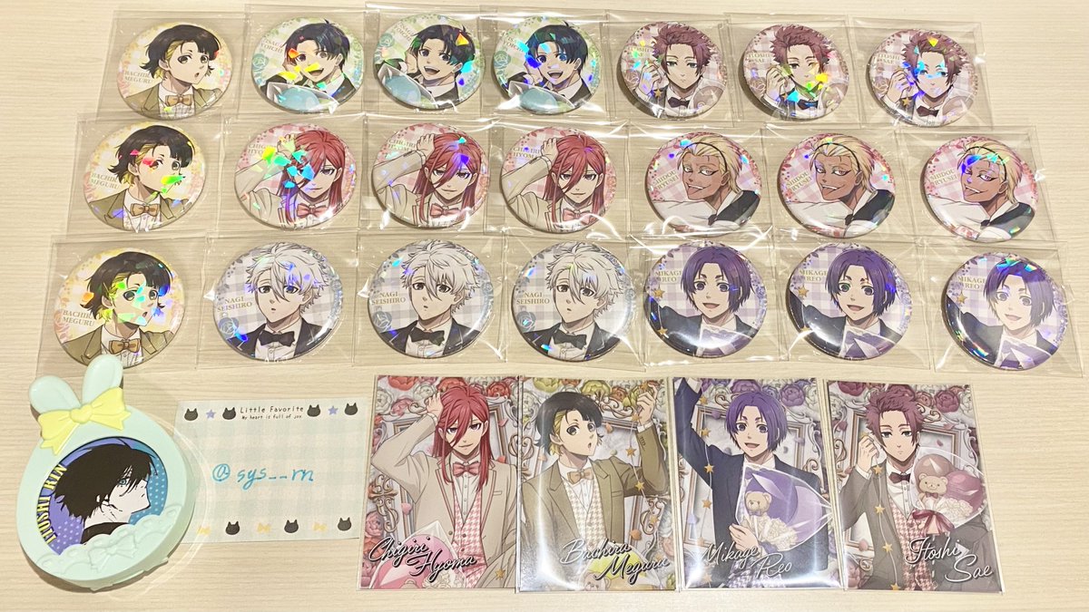 sys__rn's tweet photo. @honokax1125 ★初めまして、こんばんは。
検索より失礼いたします。
当方蜂楽くん2、千切くん2所持しております。
どちらかお好きな方と凛2で交換は可能でしょうか。
FF少ないため、3日都内手渡しor郵送にて先送りどちらでも対応可能です。
ご検討いただけると幸いです。よろしくお願いいたします🙇‍♀️凛 https://t.co/MdkSdM926Q