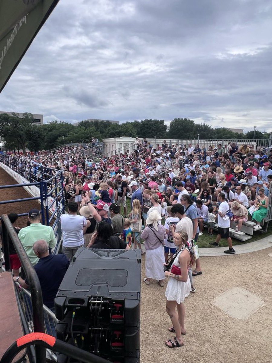 TheCharlesDowns's tweet photo. When the rain stopped and events began, massive crowds arrived at the Freedom 250 Great American Fair.

I actually feel bad for people who are hating on America’s birthday celebrations. 

Like, how pathetic does your life have to be to lie about the 4th of July?

The America haters are such sad people.