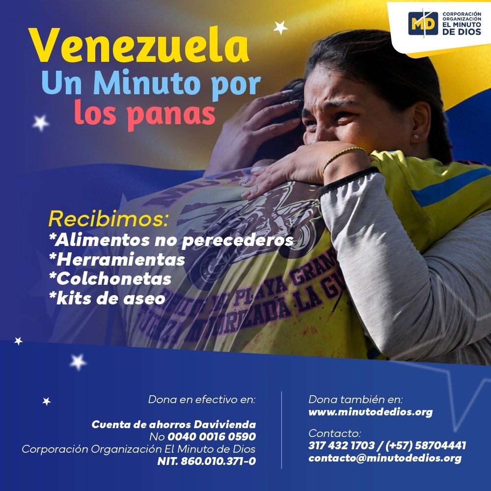 PLinero's tweet photo. Ayudemos. Seamos solidarios. @MinutodeDios @alcymb https://t.co/dgsw0ma304