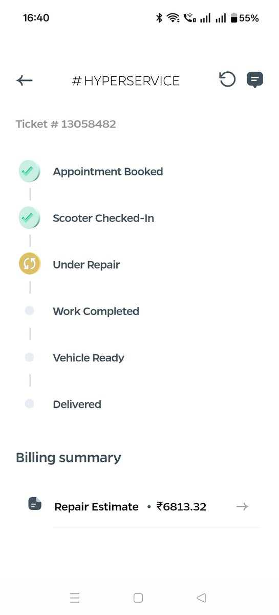 amitdas1982's tweet photo. @OlaElectric @bhash 
It's showing like this for the last 2 months. When will I get back my scooty?
#boycott_ola https://t.co/IpMMgt5EVT