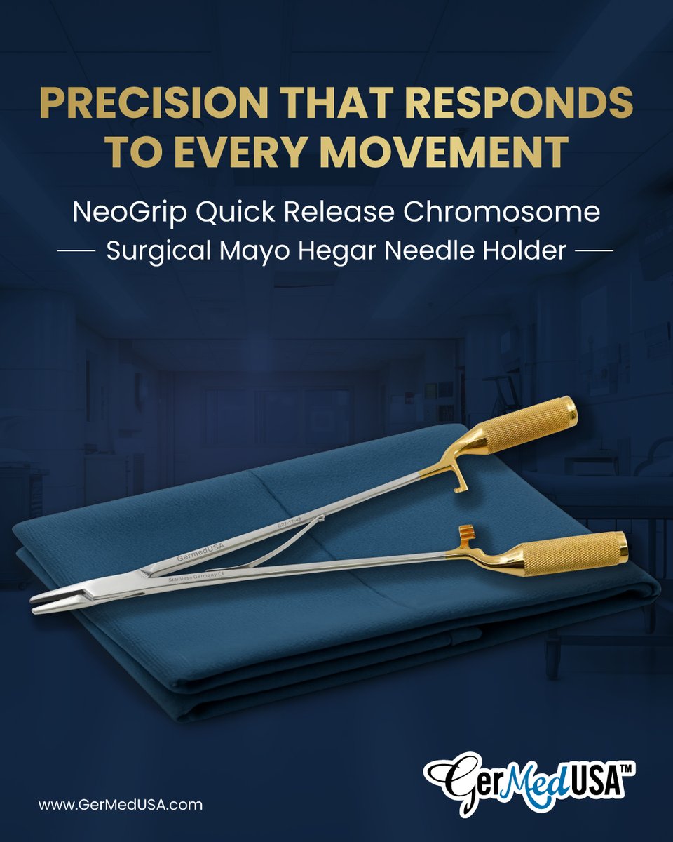 GerMedUSA's tweet photo. Engineered for control when it matters most.
Built for surgeons who demand consistency, strength, and confidence in every procedure.
Shop Now : https://t.co/mN9jlwORs4
#GerMedUSA #SurgicalExcellence #MedicalTools #PrecisionEngineering https://t.co/w9h9dTVVOe