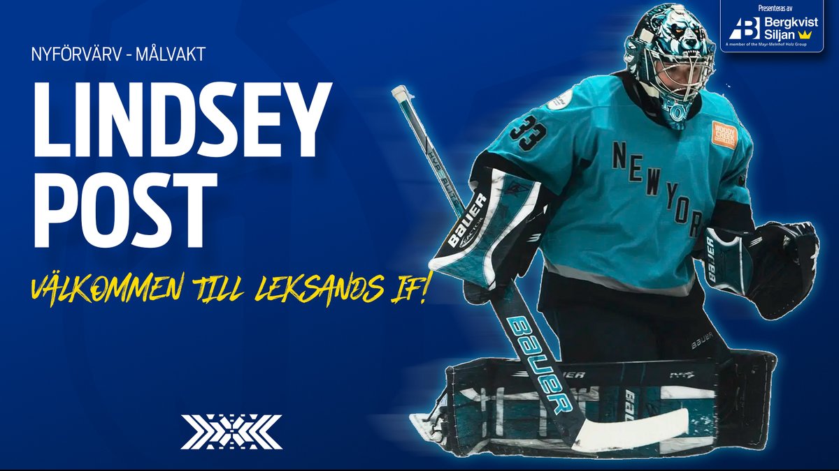 leksands_if's tweet photo. Lindsey Post förstärker damlaget! Läs nyheten på vår hemsida.

För Leksand, tillsammans!
#leksandsif https://t.co/1XFfLKxRnp