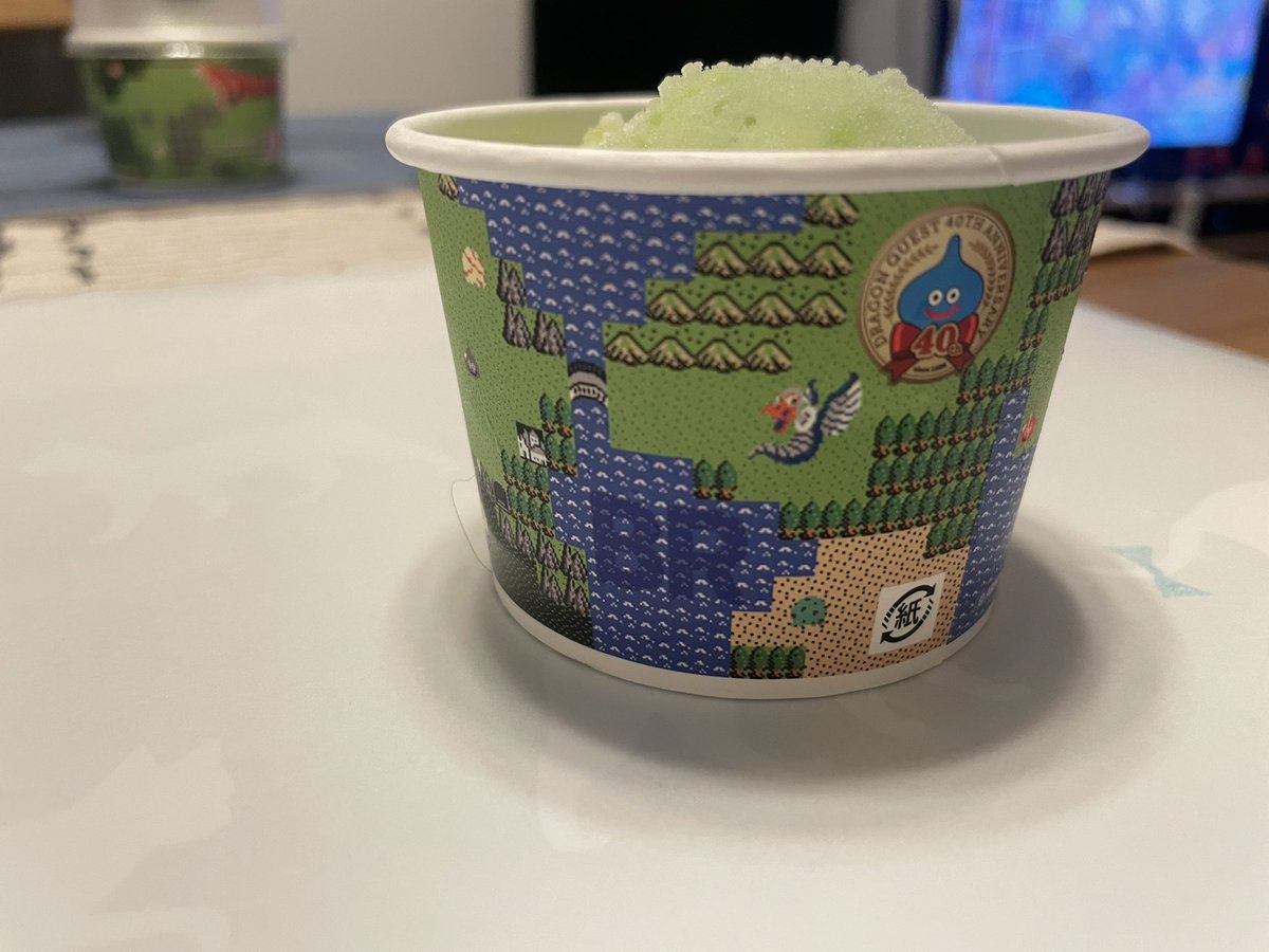 Sho_FFXIV's tweet photo. 31のDQミミックアイス箱！
カップもDQ仕様でフィールドにアイスも落ちてるしかわいいーー！🍨 https://t.co/BSZsu8Jv75
