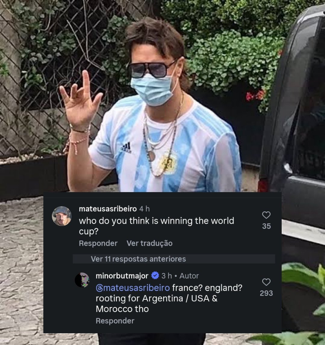 casablancasfcbr's tweet photo. ⚽ YOU BETRAYED ME! Chocando um total de zero pessoas, Julian Casablancas revelou que sua torcida na Copa do Mundo é para Argentina, Estados Unidos e Marrocos. https://t.co/0ZDRpmQMFx