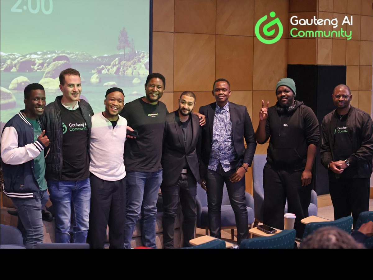 Anumudujude1's tweet photo. Last Saturday, I had the privilege of hosting the 2nd Edition of AI Meetup Johannesburg, powered by Gauteng AI Community, bringing together 200+ founders, developers, investors, students, builders, and AI enthusiasts for a day of learning, collaboration, and innovation.

My biggest takeaway?
Africa must move beyond using AI and start building AI-powered companies, products, and infrastructure that can compete globally.

Together, we explored the theme: "Building Talent, Startups & Ecosystems"
The conversations challenged us to think bigger, build faster, and create solutions that position Africa at the forefront of the AI revolution.

A huge thank you to our incredible speakers:
Buntu Majaja, Kyle Valentine, Daliso Ngoma, Molefi Disemelo, Rawk Akani, David Schlebusch, Hilton 🇿🇦 Theunissen  🇿🇦, Kimberley Bezuidenhout, and Timothy Sabelanga for sharing their expertise and inspiring our community.

Special thanks to our sponsors Make and @convex, our partner @Yoco_ZA, and everyone in the GAIC community for making this event a success.

This is only the beginning.

Next stop: AI Meetup Africa Tour 🌍
📍 Durban
📍 Cape Town
📍 And more African cities are coming soon.

See you at the next one!