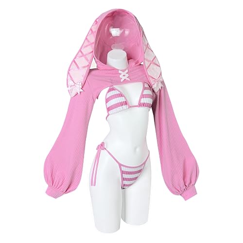 EmilyGetsLifted's tweet photo. I just received KORURACLUB Sexy Cosplay Bunny Costume Animal Bikini Lingerie Roleplay Outfits for Women Bodysuit - L-XL - Pink Stripes from Variati0nss via Throne. Thank you darling!✨💋https://t.co/kWjzFFD8q9 #Wishlist #Throne https://t.co/mO7kbP6ePs