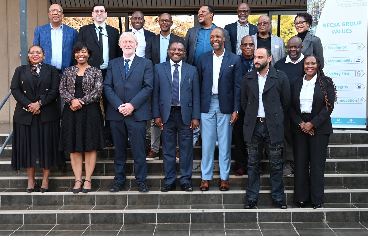 necsa_Ltd's tweet photo. Necsa together with the @DOEE_ZA hosted @iaeaorg Acting Director, Mr Gashaw Wolde, and Programme Management Officer, Mr Michel Warnau. This forms part of their visit to South Africa for Technical Cooperation Africa. https://t.co/sxNG3YriOK