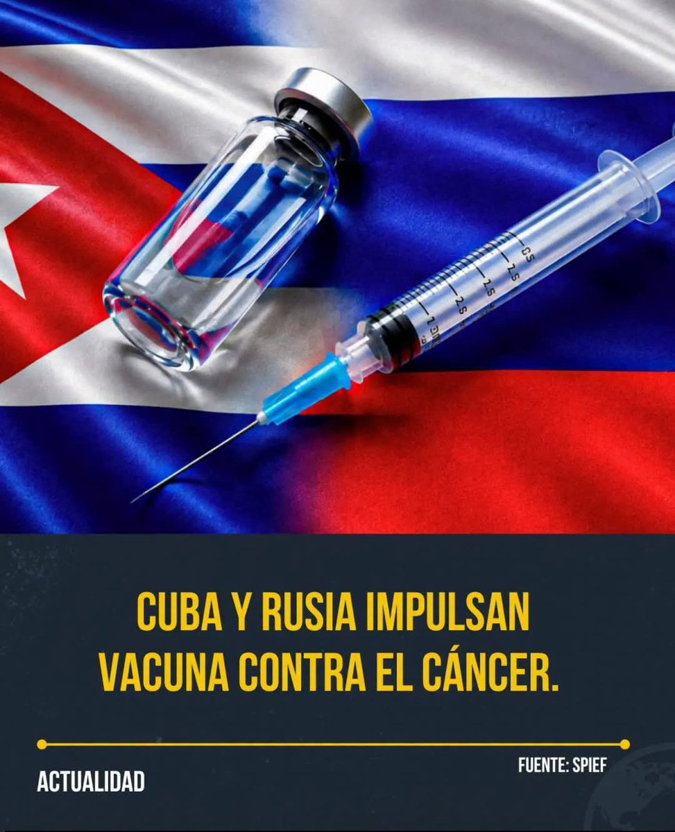 ngel58860442's tweet photo. 🛑 ¡ALIANZA HISTÓRICA! 🛑
Cuba 🇨🇺 y Rusia 🇷🇺 crean su primera empresa farmacéutica conjunta contra el cáncer. 
#CubaVencerá https://t.co/cBnKgCsFwn