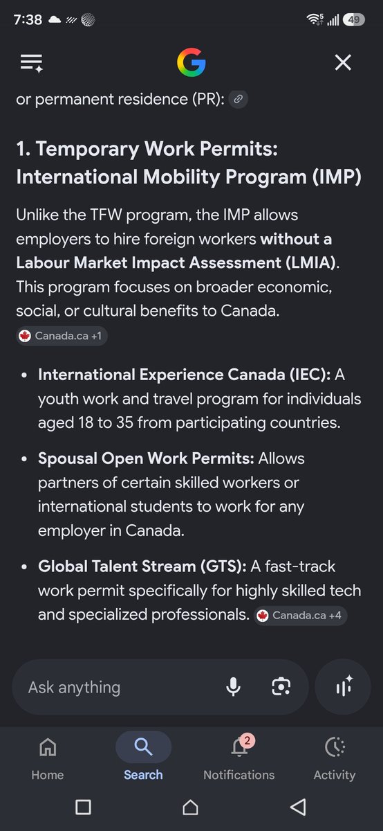 FlyHigh4220's tweet photo. @Madridghost1 He lowered those but jacked up this one instead, the IMP skips the labour market impact assessment https://t.co/F17U4KcZcS