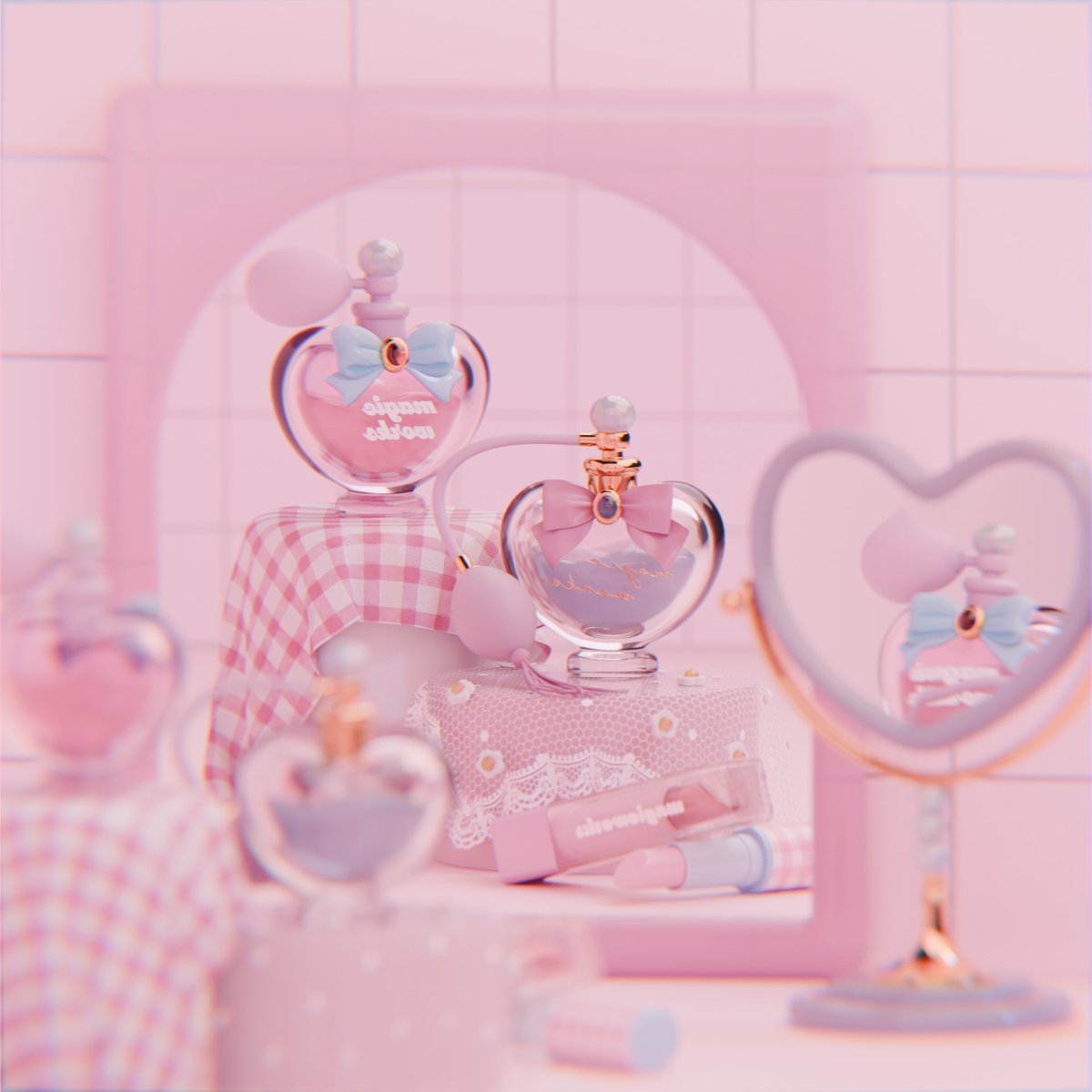 85_magicworks's tweet photo. #2026年自分が選ぶ今年上半期の４枚
#blender
下半期はもっと沢山可愛いもの作りたいです🤍🎀🤍🎀 https://t.co/1IjE3x4ghW