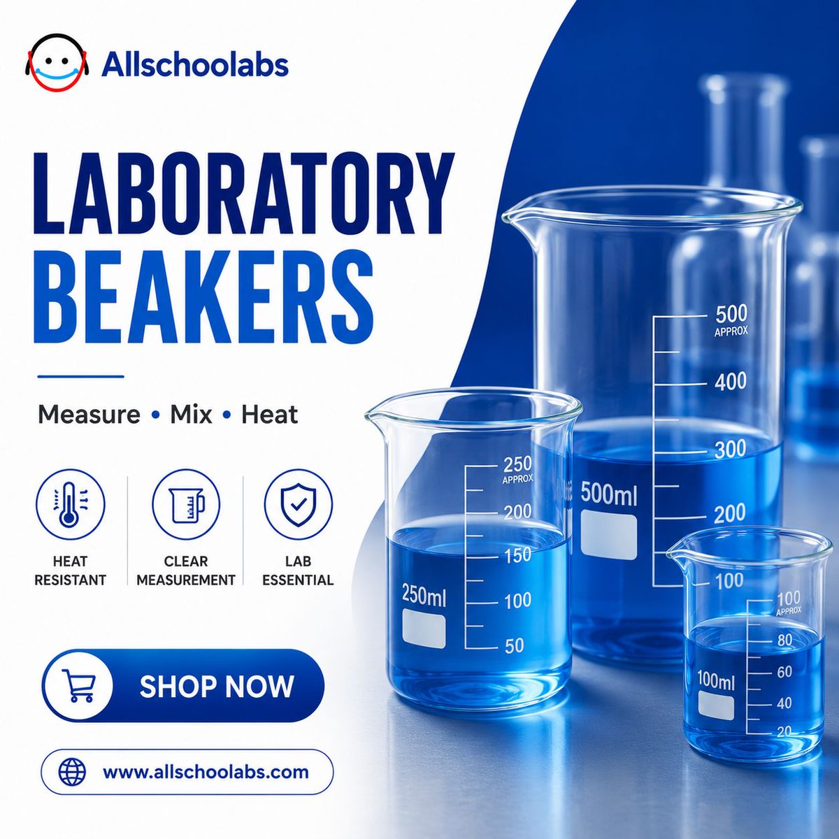 Allschoolab's tweet photo. Every lab needs reliable beakers.

Measure, mix, and heat liquids with quality laboratory beakers for schools, labs, research centres, and testing work.

Shop on Allschoolabs: [https://t.co/573AxMDyUN](https://t.co/573AxMDyUN)

#Allschoolabs #LabSupplies #ScienceLab https://t.co/cmzfFL4uSP