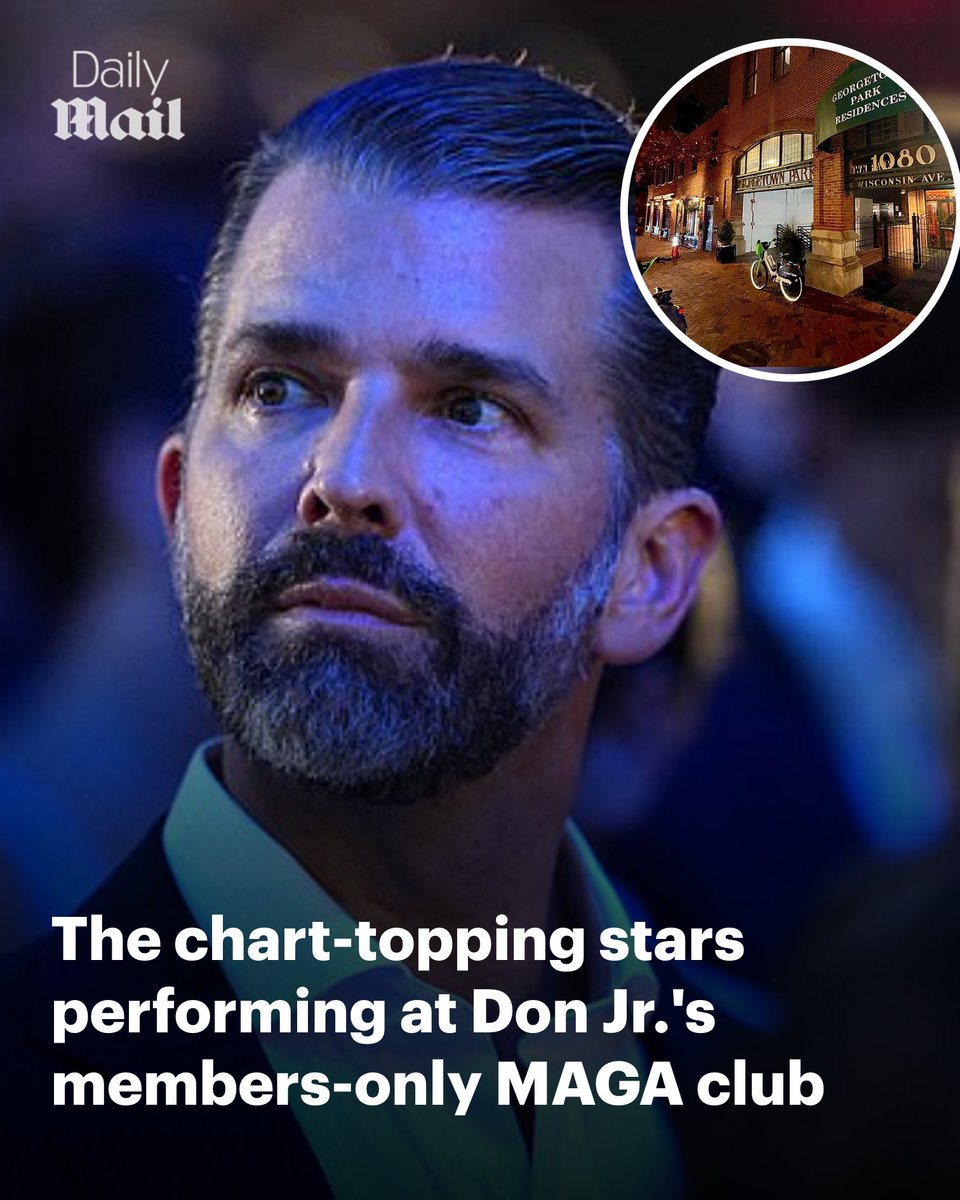 Daily_MailUS's tweet photo. Rapper 50 Cent is one in a number of stars slated to take the stage Friday at a party at Executive Branch, Donald Trump Jr.'s private MAGA club, ahead of Independence Day celebrations https://t.co/xCDiWaNVpW 🔗 https://t.co/umwjCr8u0F