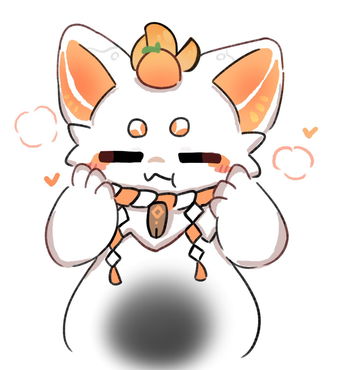 waffleillust's tweet photo. あまあま大福ドラゴンずのみかん！ https://t.co/xp19PgUqT0