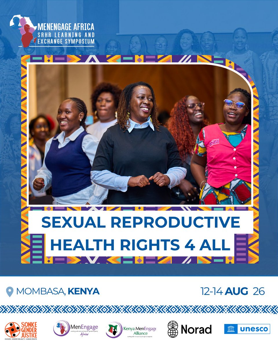 SonkeTogether's tweet photo. SRH is a human right — not a privilege. 🌍

Millions across Africa still face barriers to care: stigma, cost, geography, inequality.

Join us in Kenya at #PROGRESS26, MenEngage Africa's SRHR Symposium, as we chart a path forward.

2030 is closer than we think.

👉 https://t.co/5tx5ViZZeg