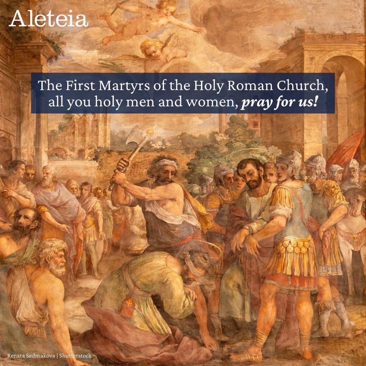 LectorGirl85's tweet photo. Today (6/30): Optional Memorial of the First Martyrs of the Holy Roman Church
#angels

“Their bold witness for the Christian faith as they endured a brutal death won many converts and caused the Church to grow and spread throughout the world.”
From Your Morning Offering https://t.co/p2j3nC41JD