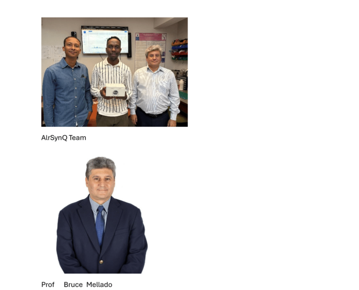 NSTF_SA's tweet photo. Congratulations to AlrSynQ Systems (Pty) Ltd, a finalist in the Innovation Award: Small, Medium and Micro Enterprise (SMME) category of the 2025/2026 NSTF-South32 Awards, known as the ‘Science Oscars’ of South Africa. These prestigious awards recognise and promote outstanding contributions to science, engineering, technology (SET) and innovation by related professionals, practitioners, teams, partnerships and organisations in South Africa.

Prof Bruce Mellado is the Chief Executive Officer (CEO) at AIrSynQ and Executive Director at The South African Consortium of Air Quality Monitoring (SACAQM). For turning SACAQM/AIr innovation into a scalable, AI-powered environmental risk service that helps organisations act early to protect health, safety and productivity across workplaces and communities.

Read more about each finalist and their work :https://t.co/TDNOjbQ0J8

Sponsored by the National Intellectual Property Management Office (@NIPMO) since 2025.

@South_32  @dstigovza  #NSTFawards2026 #HealthyAgeing #SETexcellence #ScienceOscarsSA #South32Partner #ProudlySA #Innovation