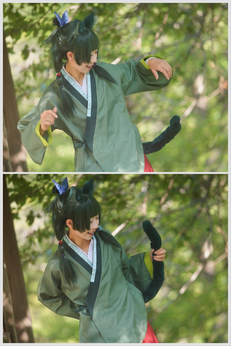 りんりん！様用•*¨*•.¸♬︎ Cosplay:薬屋のひとりごと🌿猫猫 うわ、なんだこれ！？🐈⸒⸒⸒⸒