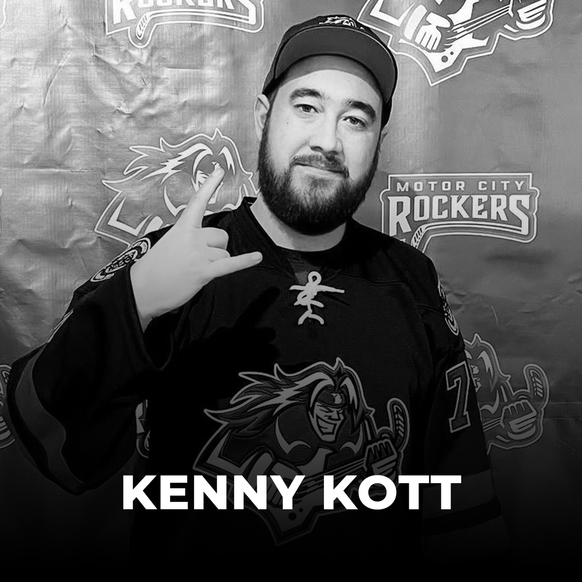 RockersHockey's tweet photo. A friend of the team, a Detroit sports staple, a Hockey Elite. The Rockers join the community in mourning the loss of Kenny Kott ❤️ https://t.co/YL0TGCa93t