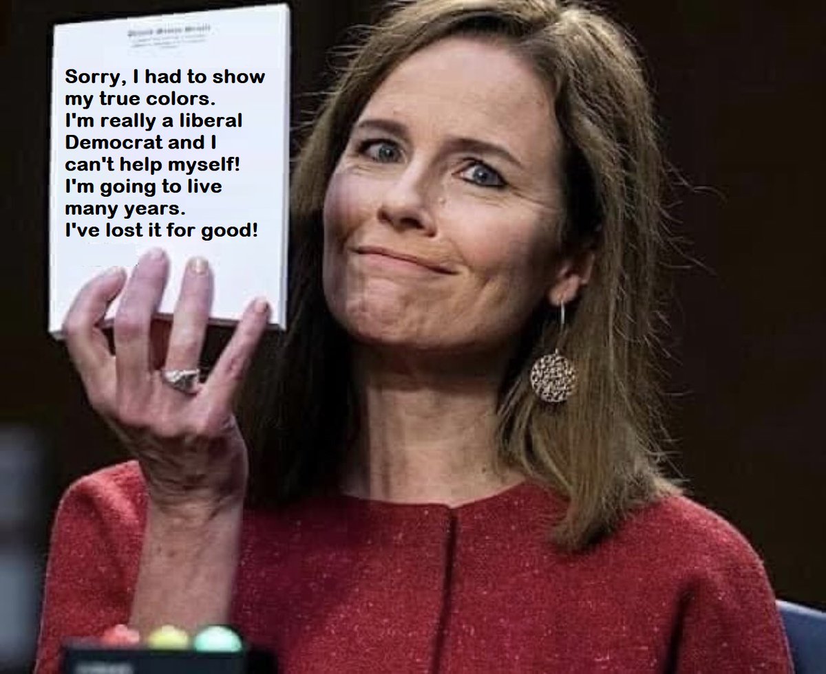 PhillipDenton's tweet photo. @Aku_700 Shame on Amy Coney Barrett... she betrayed everyone in America including her family!! Shame on her... She's gone full POS and America is stuck with her for her life!! https://t.co/4SDkSgzctK