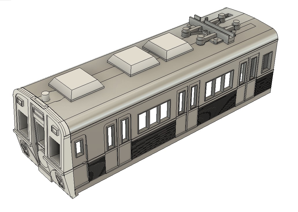 plarail2010's tweet photo. とりあえず完成（仮）。
何て車両か判ってくれるだろうか？
＃3Dプリンタ
＃プラノイド https://t.co/TeMiPf7nah