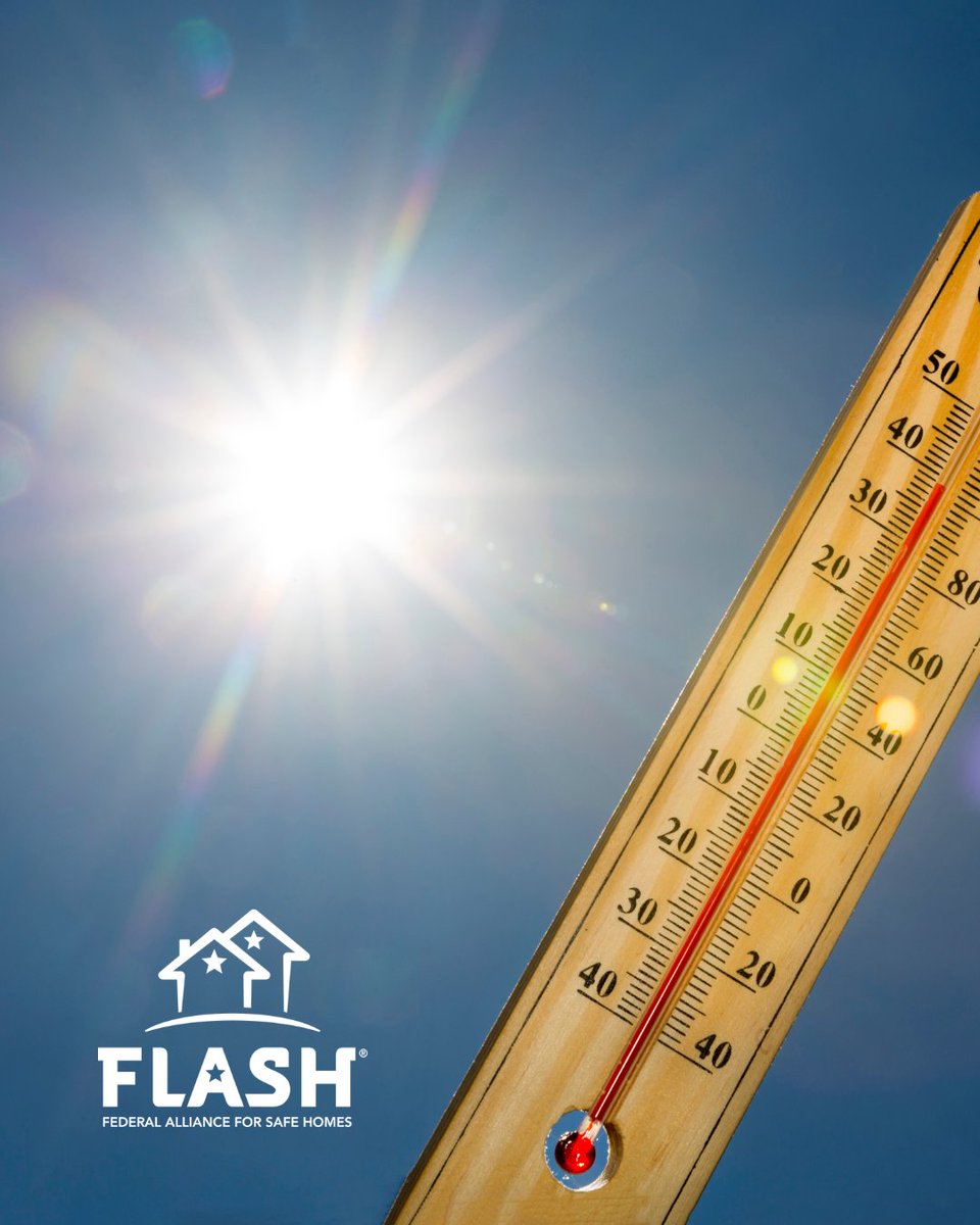 FederalAlliance's tweet photo. ☀️ This holiday weekend, the biggest safety concern may not be the fireworks; it could be the heat. 🌡️ Preparing your home now can help protect your family during dangerous heat and potential power outages.  

Simple upgrades like sealing air leaks, improving insulation, maintaining your A/C, and planning for outages can make a difference.  

To learn more about how to protect your home from extreme heat, visit: https://t.co/Tjx4cExaqK  

#ExtremeHeat #HeatSafety #HomeResilience #Inspect2Protect #WeatherReady #FourthofJulyWeekend