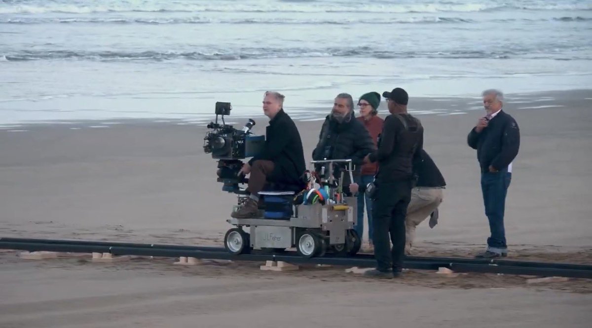 NolanAnalyst's tweet photo. New look at Christopher Nolan filming THE ODYSSEY https://t.co/bV2TQwoOJo