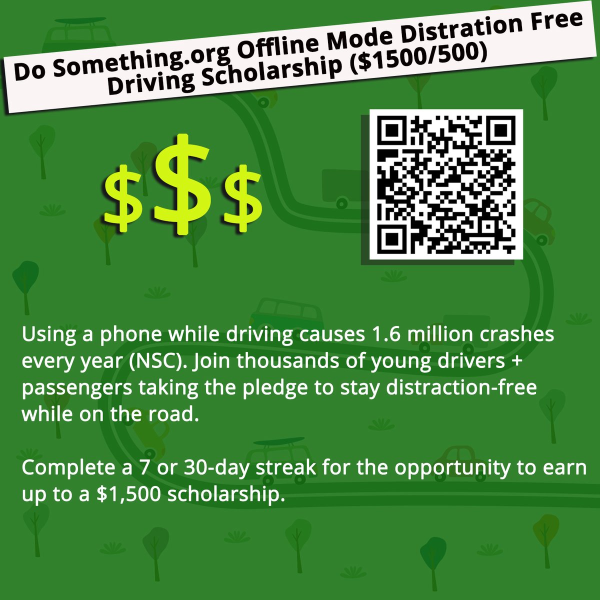 PSU_OSA's tweet photo. https://t.co/rtaRcirotz Offline Mode Distraction Free Driving scholarship 🚗📱https://t.co/5GHiZ4GtC5 https://t.co/6agYFzjLrI