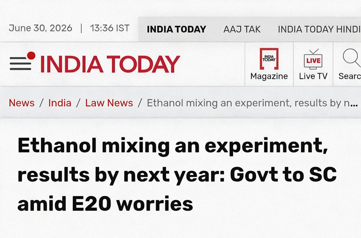 janmejay4150's tweet photo. Guess what? India is running the biggest experiment on Earth, and it's happening right at your fuel station. With over 1.4 billion drivers involved, we're seeing the world's largest fuel trial unfold. Every Indian motorist is basically a participant, whether they like it or not! https://t.co/hn1KERbKFB