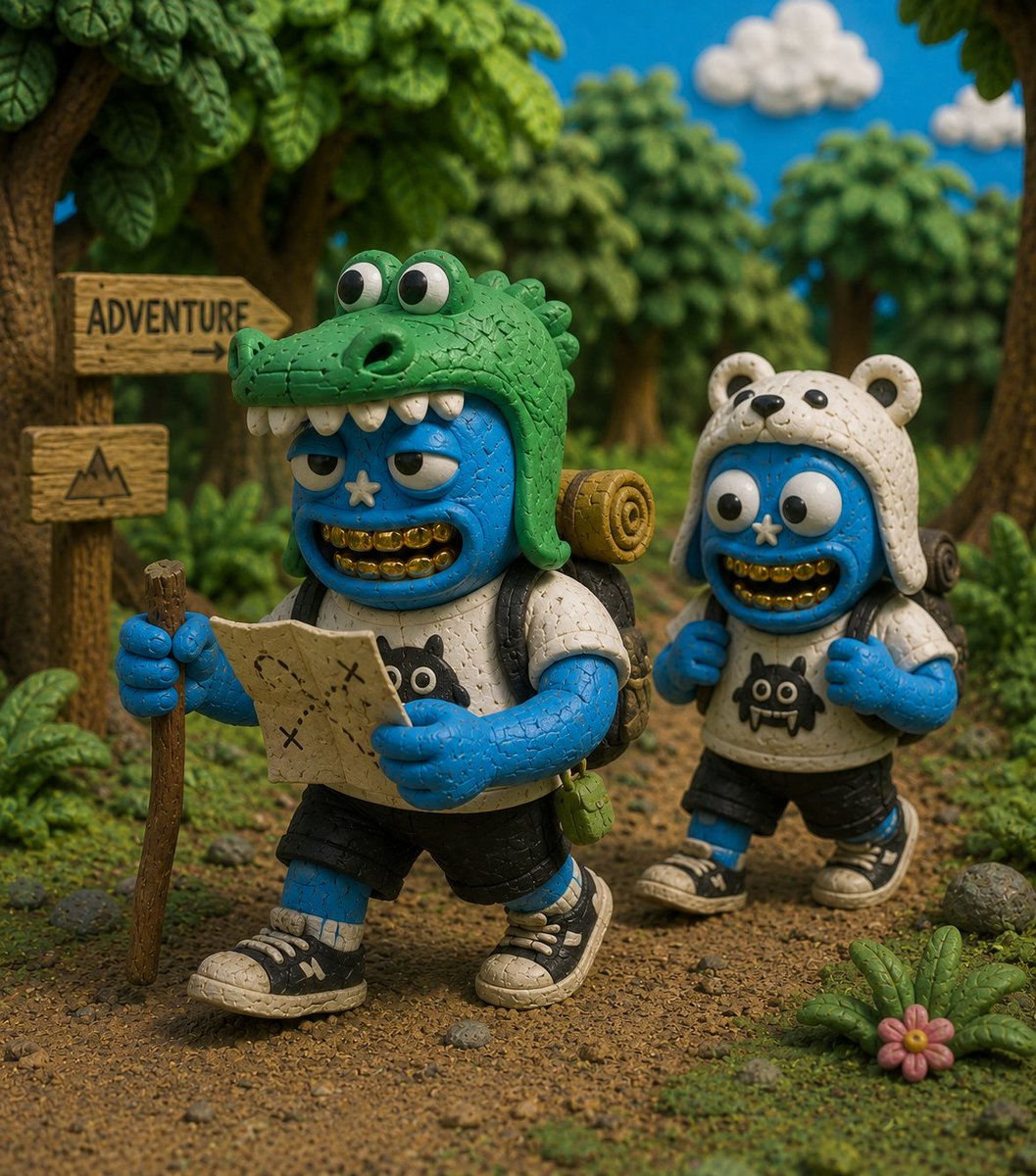 Gamblerr007's tweet photo. JUST TOONS GOING FULL CRYPTO MODE
Croc and Bear squad deep in the jungle hunting the next 100x adventure
Gold grills on bags packed charts about to moon
Who is raiding this mission with the squad?
Tag your degen partner!
#JustToons #NFT #CryptoAdventure #ToTheMoon https://t.co/ffdv6nZFOy