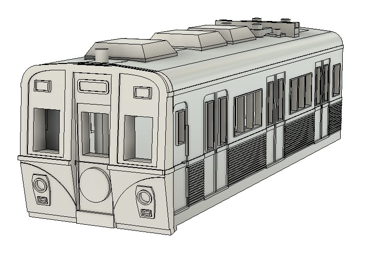 plarail2010's tweet photo. とりあえず完成（仮）。
何て車両か判ってくれるだろうか？
＃3Dプリンタ
＃プラノイド https://t.co/TeMiPf7nah