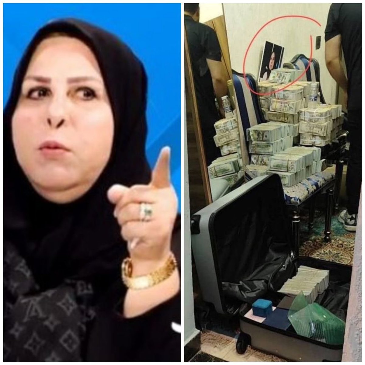 i_xmll's tweet photo. العراقيين يقولون الكويت نهبت #العراق :

ضبط 11مليون دولار و4 مليار دينار مع وكيل وزير النفط العراقي

ضبط 20مليار دينار عراقي كاش مع النائبة #عالية_نصيف

وضبط فاسدين اخرين وصل المبلغ  حوالي 300مليار دولار بين عقارات ومبالغ مالية واسلحة نارية

الي نهبكم الشيعة الموالين لـ إيران 🇮🇷 https://t.co/1Qn6DuYRZg