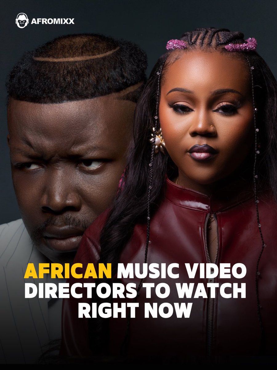 afromixx's tweet photo. Here's a curated list of African music video directors to watch right now (mid-2026. These are the creatives making major strides in Afrobeats and broader African music visuals, blending cultural authenticity, bold storytelling, high production values, and global appeal. https://t.co/6O8VsKtyJJ