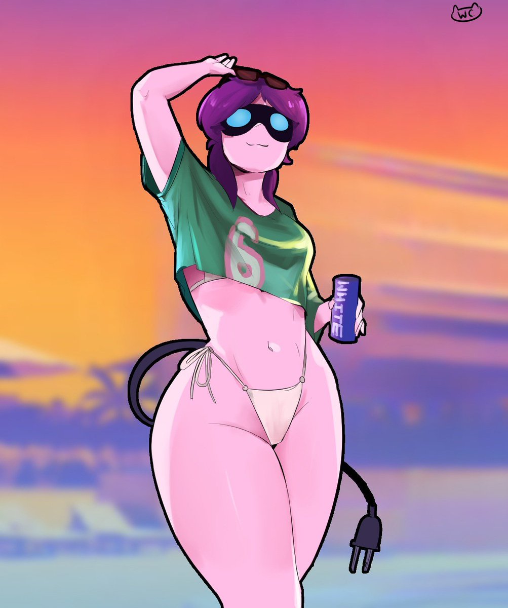 ArtWhitecat's tweet photo. Commission: @Robotafterhour  (OC) #art #digitalart #commission #GTAVI https://t.co/Wlg6xKN0te