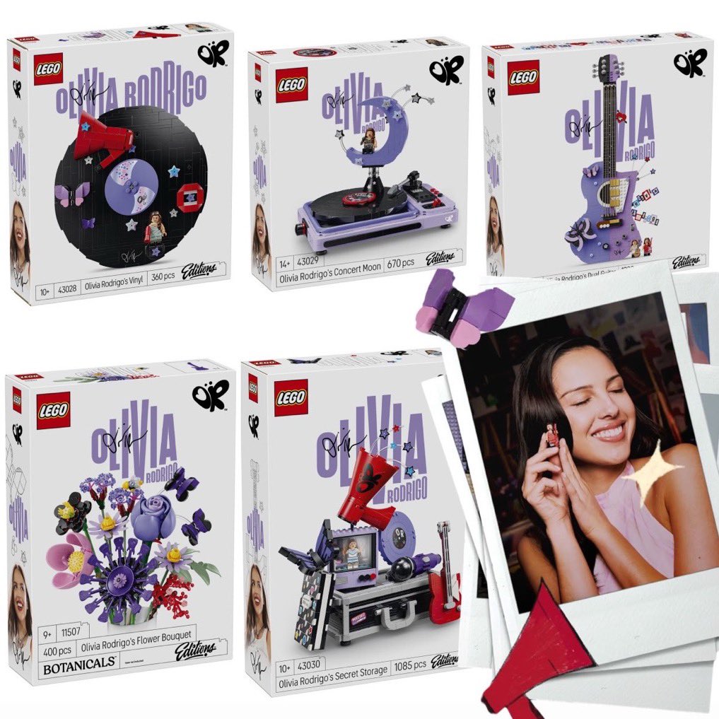 brinabusywoman's tweet photo. The Olivia Rodrigo x Lego collab is everything and more🥹💜 https://t.co/CxhrjK6Njf