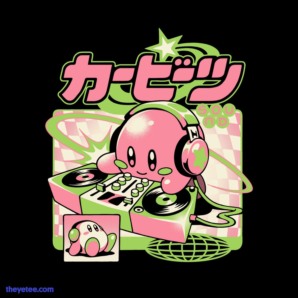 Wario64's tweet photo. Kirby - Cute Beats t-shirt (by ilustrata) is $20 at The Yetee (today only) https://t.co/K3kfmWT6TB #ad https://t.co/PMe4o4H0cO