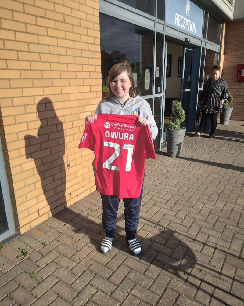elm_utd05's tweet photo. Never thought the day would come thank you so much for everything Owura.  #pufc #ColU https://t.co/rG1FzOlLeh