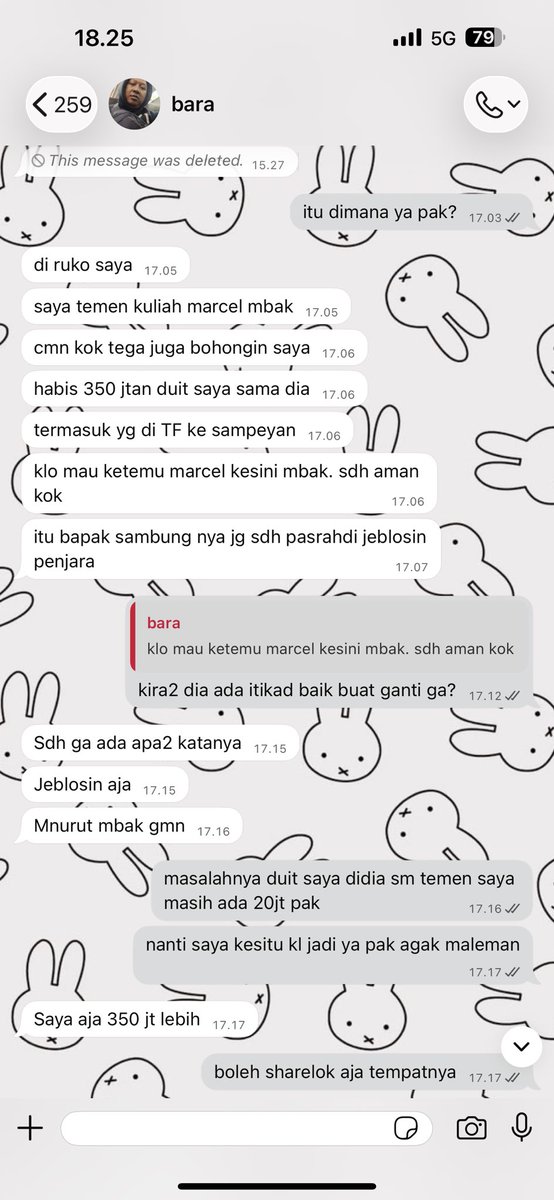 waswhatimade's tweet photo. terakhir ketemu katanya mau diselesaikan lewat keluarganya, eh tapi malah diblock semua aksesnya. tapi pelaku masih on sih wa nya. jadi ditunggu itikad baik ya, marcel. 
btw, dia jg "katanya" nipu temen alumni kuliahnya sendiri juga sampe 400jt. gilak ya, stress.
#dpo #penipuan https://t.co/e3deIhN2aa