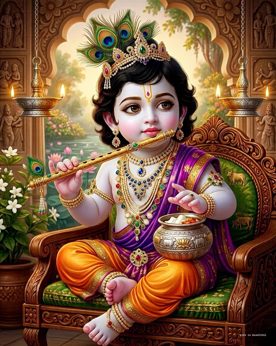 RISHIKESAMADHU's tweet photo. 🙏Jai Sri Krishna!🙏 https://t.co/3s5qdq0yEv