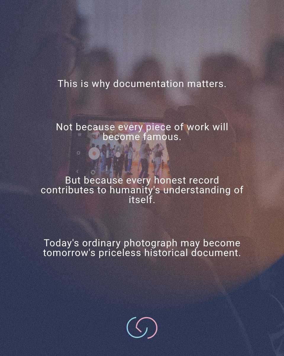 creativelygod's tweet photo. In an age where information moves faster than ever, preservation is just as important as creation. https://t.co/CJqLpiCKtW