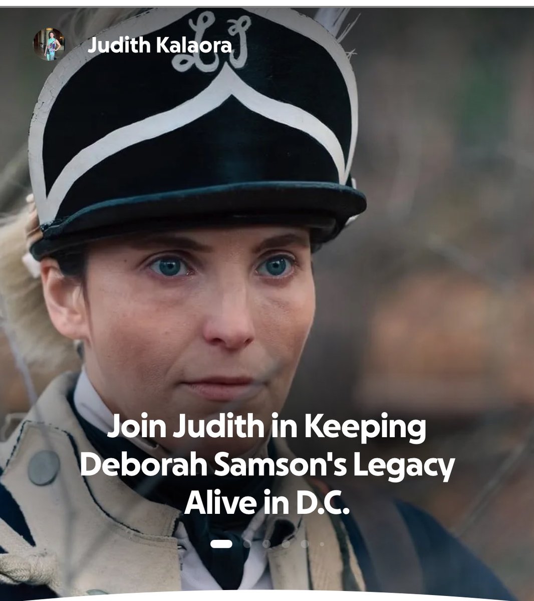 HistoryAtPlay's tweet photo. @NEWSMAX Thank you for your support. Hoping for a share to defray travel costs. 🙏🏼 #america250 #greatamericanstatefair @washingtondc @WhiteHouse @DeptofWar #DeborahSamson
#DeborahSampson #MakeHistory
https://t.co/uvIibt0ANa https://t.co/fLppYOtQg9