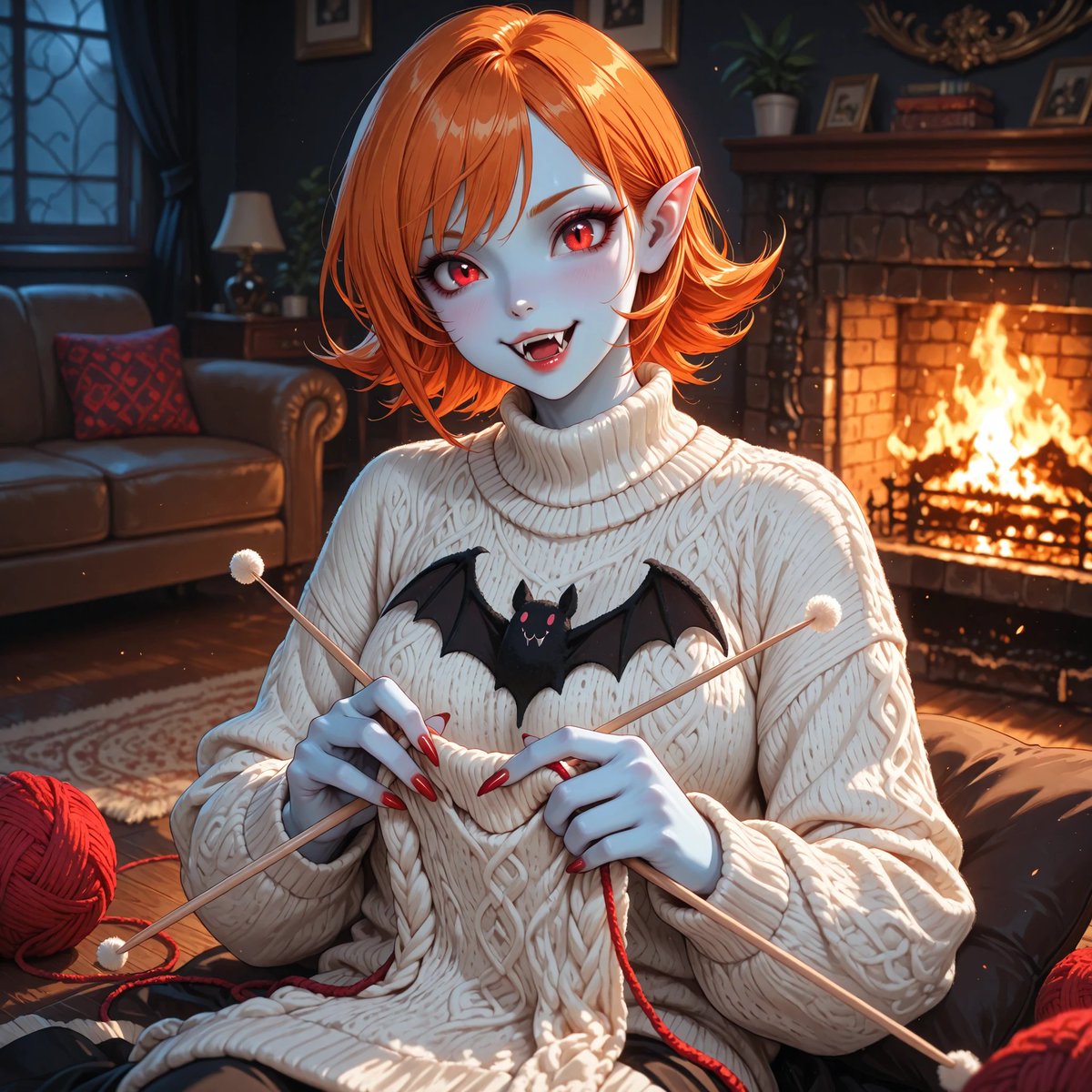 VampM9999's tweet photo. #吸血鬼 #vampire #女吸血鬼
今日の次点たち（お題：毛糸アート）
蝙蝠の部分をもうちょっと編み物っぽくできればいいのですが…写実的な感じだとうまくいくんですけど、イラストに寄せるとこうなっちゃう感じでした。。。 https://t.co/a6pVMAMzZH