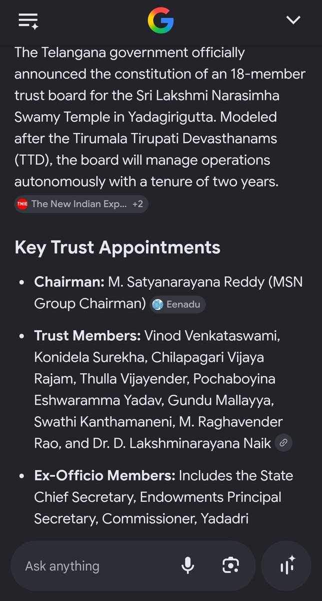 n_ruthwik's tweet photo. Now a days,so many unusual things are happening in Telangana.Just see this,how come a wife of a Big hero became Yadagirigutta trust member.That to Andhra people,okay Let's just assume that TTD also gave 2-3 members for telangana but not to hero's wife.
#justasking
#TelanganaYasa https://t.co/AbAkb0JWo0