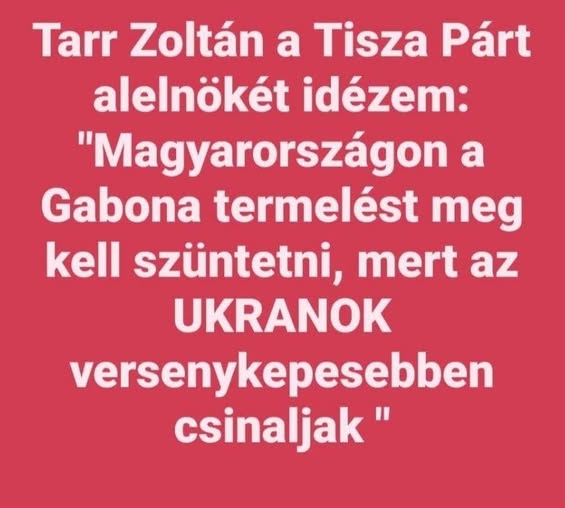 JosefKrieg99804's tweet photo. Ezt tudtuk. Majd jön ide a szemét a magyar gazdák meg munka nélkül maradnak. ezt sikerült a sok retek Tiszásnak megválasztani. https://t.co/8Z8eZbrI1r
