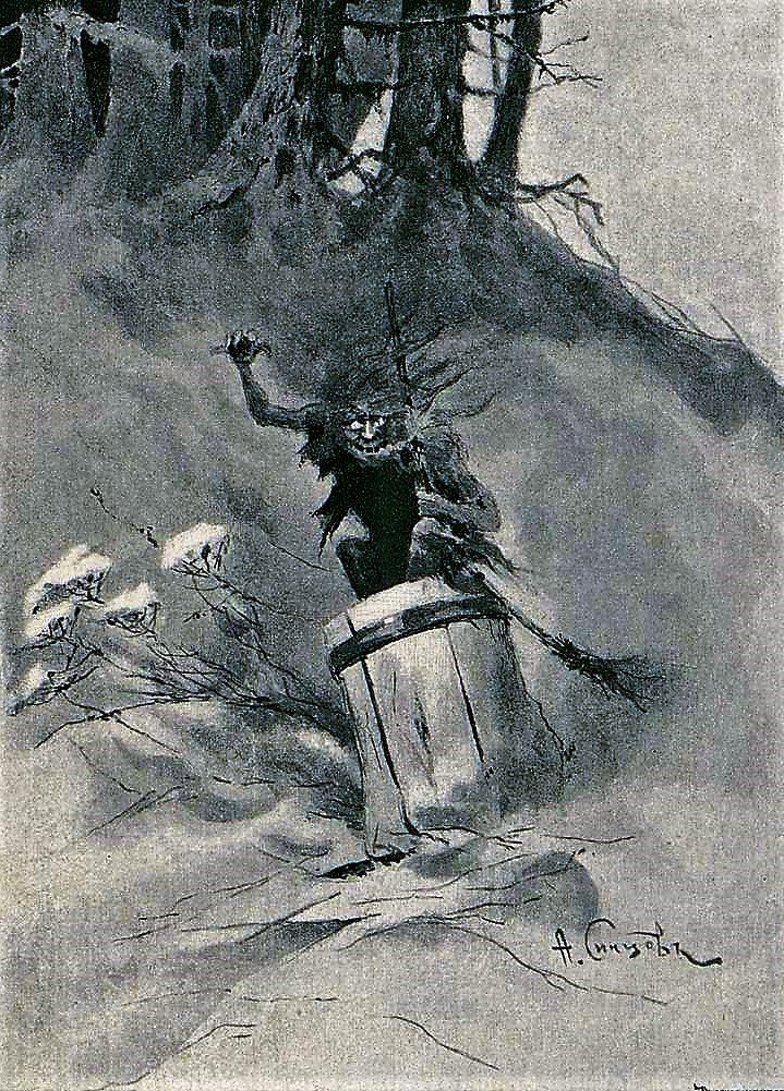 MonarchistBrony's tweet photo. Baba Yaga from the book "Tales of The Russian people." https://t.co/Eyo2uvg1fc
