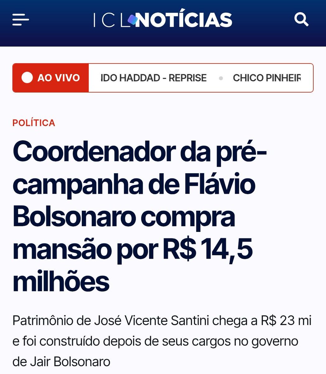MiguelSRossetto's tweet photo. Coordenador da pré-campanha de Flávio Bolsonaro comprou mansão por R$ 14,5 milhões em Brasília. Essa turma bolsonarista aprende rápido o caminho da fortuna... https://t.co/P6gHnLPPaZ